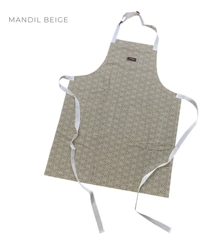 Mandil Estampado Beige