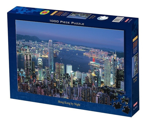 Puzzle Tomax Rompecabezas Hong Kong Iluminado X 1000 Piezas