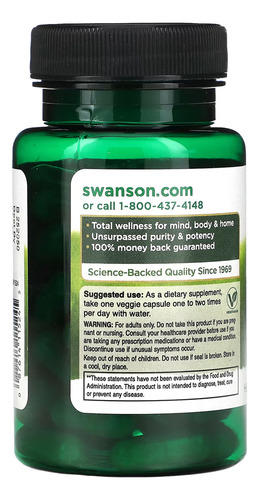Complexo De 7 Cogumelos Swanson 60 Capsulas Importado