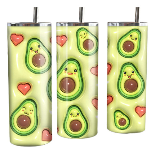 Termo Personalizado Sublimado Aguacate Amor 600ml Lpk