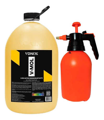 Shampoo Automotivo Vonixx V-mol 5l + Pulverizador Nfe *