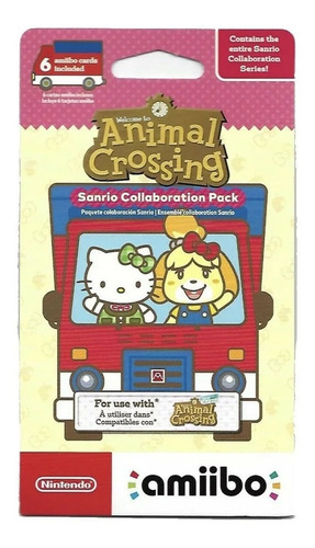 Animal Crossing Sanrio Amiibo Originales De Nintendo 6 Cards