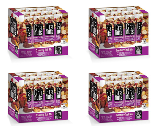 Mezcla De Frutos Secos Y Arándanos Snack 4 Paquetes 50 G