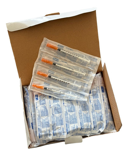 Jeringa Nipro U-100 0.5 Ml Para Insulina Con Aguja 31gx8mm 0.5 Ml