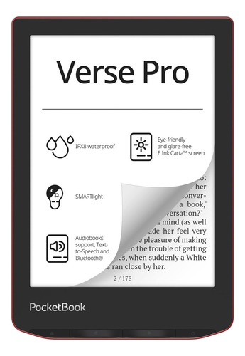 Pocketbook Verse Pro E-reader Waterproof | Pantalla Táctil H