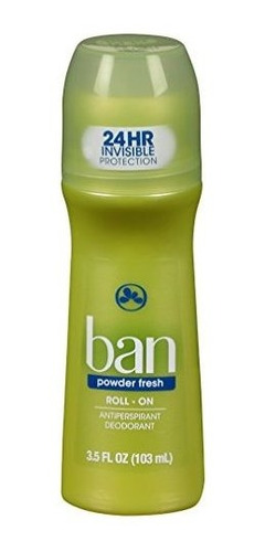 Ban Desodorante 3,5 Onza Roll-on Polvo Fresco (103 Ml) (2 Pa