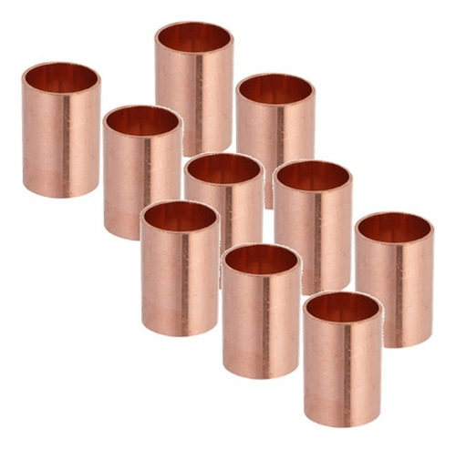 Copla De Cobre Pasada 1/2 Pulgada So- So Pack 10 Un