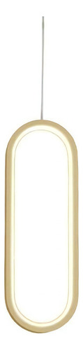 Lustre Pendente Quality Hoop 1321 Led Bivolt Dourado