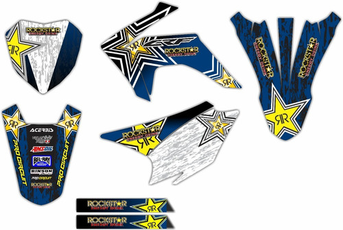 Imagen 2 de 8 de Kit De Stickerts En Vinil Para Moto Honda Crf 230 Mod: 006