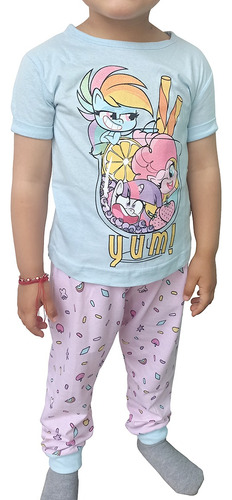 Pijama Niña Ropa Para Dormir Pantalón Y Playera Cómoda Pony 