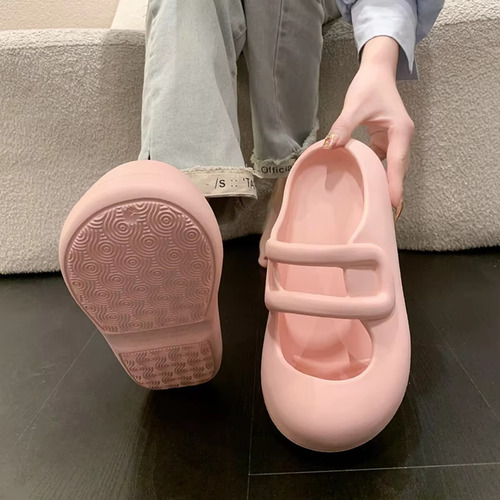 Sandalias De Plataforma De Suela Blanda Para Mujer