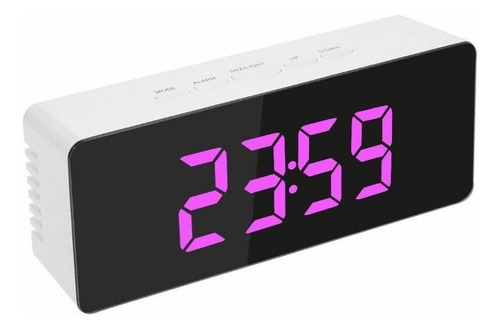 Reloj Despertador Digital Con Luz Termómetro, Lámpara De Esp