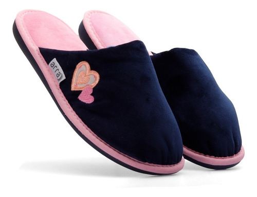 Pantuflas Mujer Arra Aatr200292 Marino Corazones Gnv®