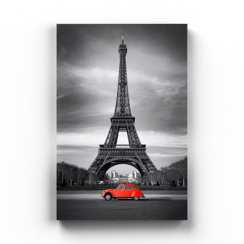 Quadro Decorativo Paris Torre Eiffel Tela Canvas 100x150 Cm