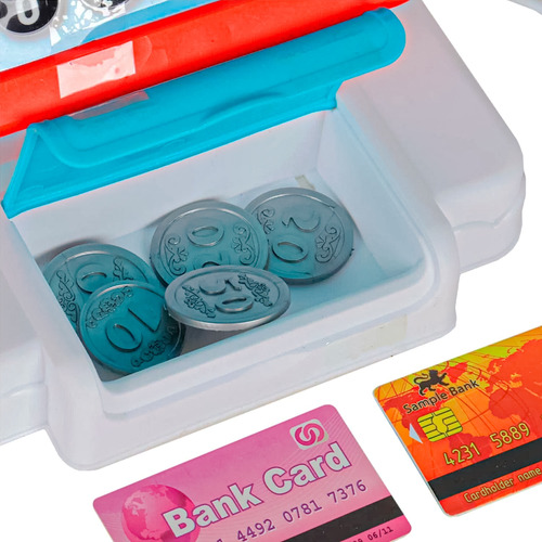 Caixa Registradora Infantil Calculadora Scanner C/ Som Luz