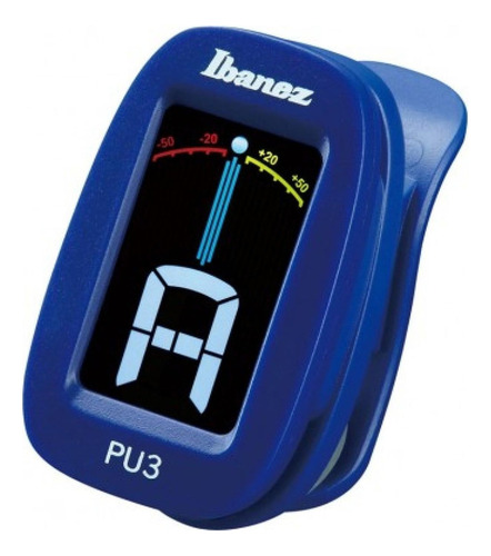 Ibanez Pu3-bl  Afinador Cromático En Color Azul