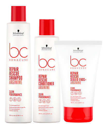 Schwarzkopf Bc Kit Cabello Muy Dañado Con Puntas Abiertas