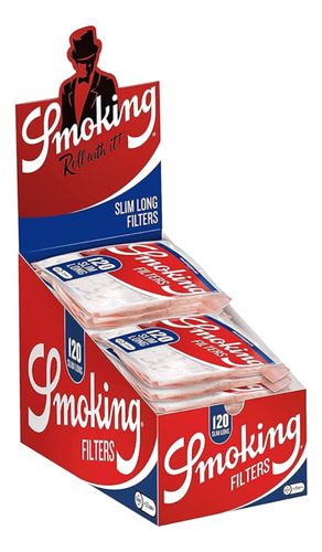 Caixa Filtros Smoking Slim Long Com 30 Unids