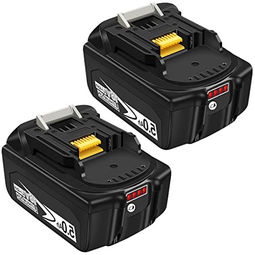 Pack De 2 Baterías De Repuesto Bl1850b De 18v 5.0ah He...