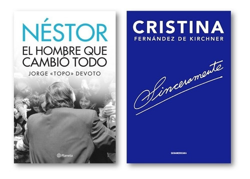 2 Libros Cristina Fernandez Nestor Kirchner J Devoto