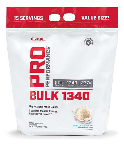 Gnc Pro Performance Bulk 1340 Muscular, Recuperacion Y Creci