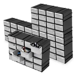 Comprar Kit 3 Caixa Gaveteiro Plástico Organizador 16 Gavetas 7001 no Mercado Livre