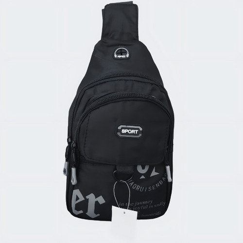 Bolsa Mochila Bag Transversal Pochete Alca Unica Saida Usb