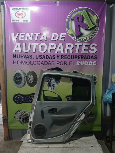 Puerta De Clio 99 Usado En Buen Estado Trasera Derecha Gris