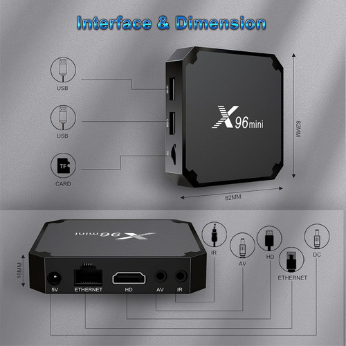 Mini Caja De Tv Android Amlogic S905w2 De Cuatro Núcleos 4k