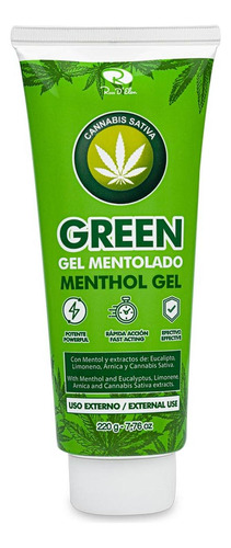 Gel Mentol Masaje 220g Green Verde Para E - g a $91