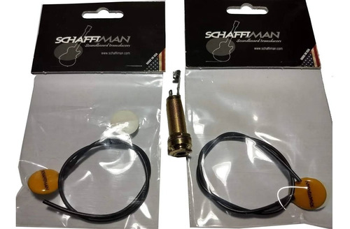 Imagem 2 de 3 de Captador Schaffiman Nm250 Duplo Com Jack Cavaco Violao Banjo