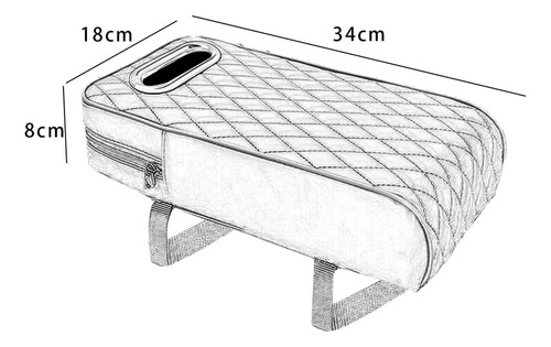 Protector De Consola Central, Cubierta Para Consola Gris