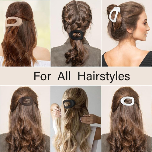 Jx Pinzas For El Pelo Redondas Y Planas For Mujeres Y Niñas