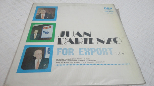 Vinilo- Juan D'arienzo- For Export- Vol 4