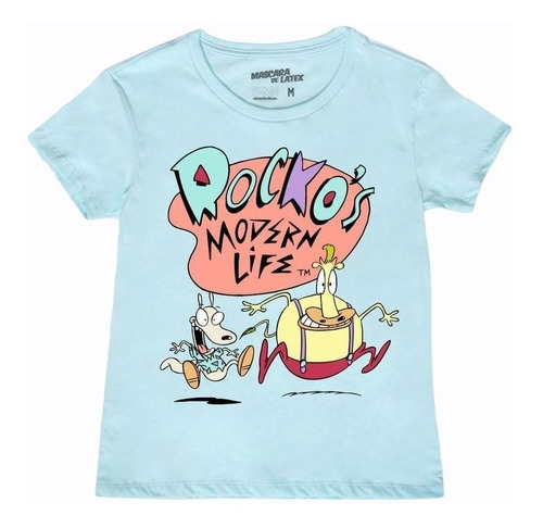 Playera Mascara De Latex Rocko Y Heffer Mlnk  Mujer