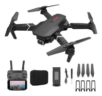 Comprar Drone Con Cámara Dual Hd E88 Wifi 3 Baterías Y Protectores Color Negro