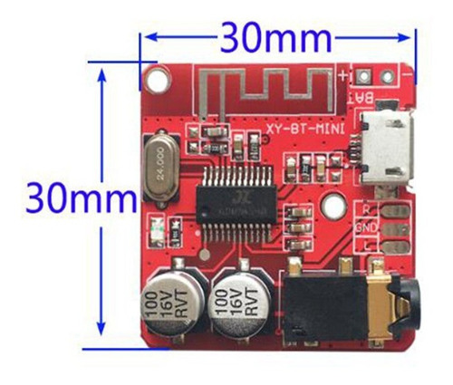 Imagen 6 de 10 de Modulo Audio Receptor Bluetooth 4.1 Ble Stereo Miniplug Hobb