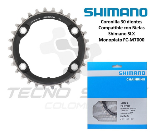 Plato Coronilla Shimano Slx M7000 11 V Monoplato 30 Dientes