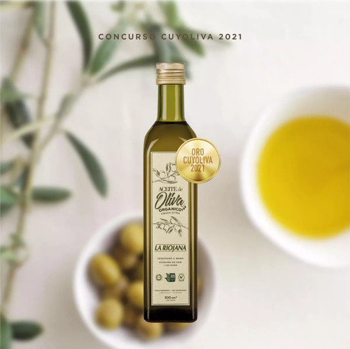 Aceite De Oliva Orgánico Extra Vírgen 500ml La Riojana
