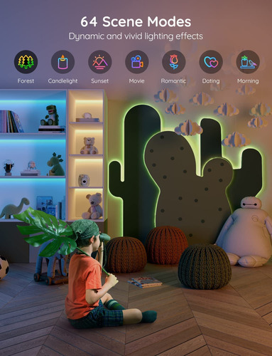 Tiras De Luces Led Govee, 20 M, Wifi, Rgb, Funcionan Con Ale