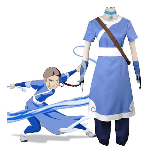 Costumeplay Avatar: El Último Airbender Katara Dress Cosplay