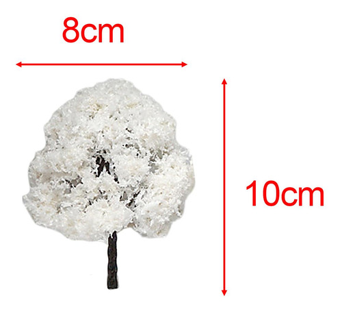 Rboles Modelo Ho Escala Árboles Escena De Nieve Árbol 10cm