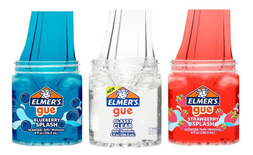 Slime Elmers Gue Kit Clear Splash Aroma 3u X 236.5ml