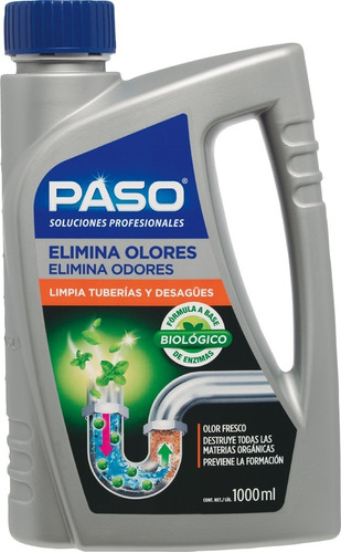 Elimina Olores Limpia Cañería Desagües 1lt. Paso Spain