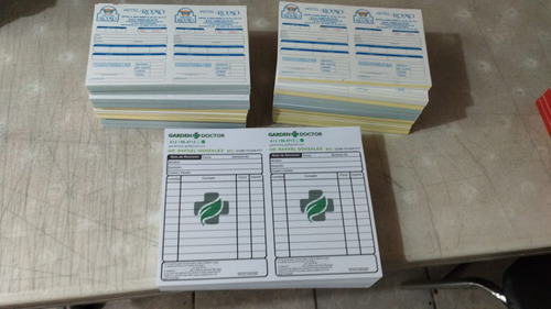 1000 Notas Remisiones Comandas Personalizadas