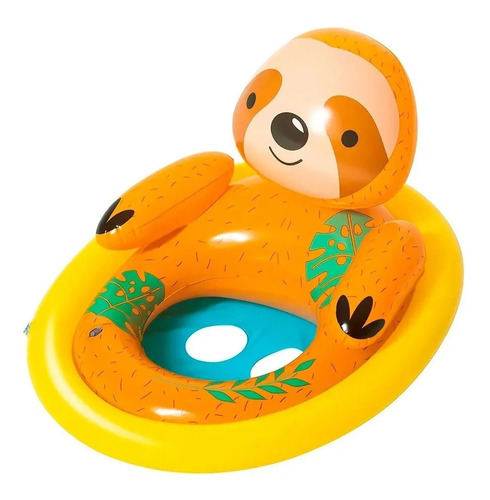 Asiento Inflable De Animalitos Pileta Nene Nena Con Sonido 