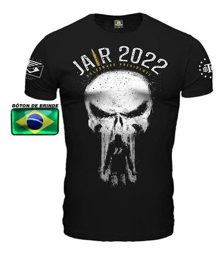 Camiseta Tática Jair Bolsonaro Presidente 2022 Teamsix *