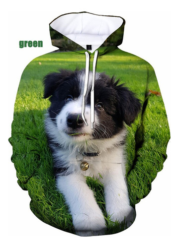 Sudadera Con Capucha Con Estampado 3d For Perros Border Collie Divertido Bo