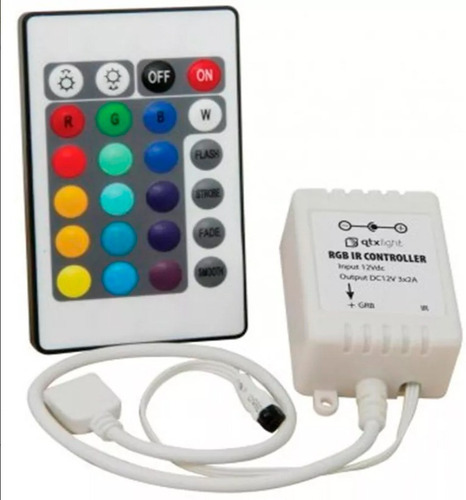 Controladora Rgb 6 Amper Con Control 24 Teclas - Flores