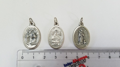 Imagen 2 de 3 de Medallas Religiosas En Alpaca Italiana X24 Unidades
